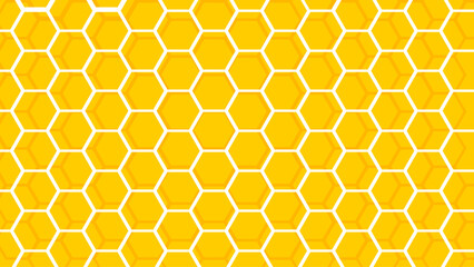 Vibrant Orange and Yellow Honeycomb Pattern &ndash; Modern Geometric Hexagon Background with Warm Gradient Cells for Energy, Tech, and Creative Design