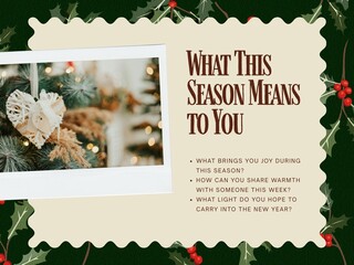 Green and Beige Classic Traditional Christmas Carol Service Presentation - 3