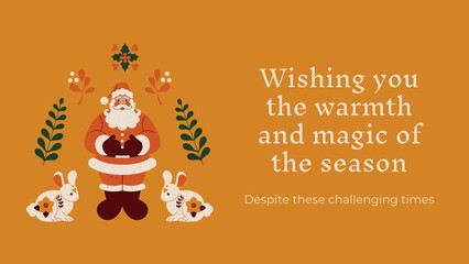 vector illustration of a christmas card