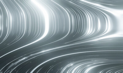 Abstract curvy metallic background. Metal texture