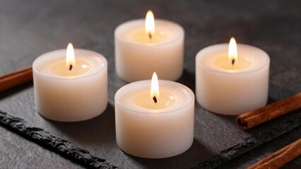 Cozy Candle Arrangement for Relaxation