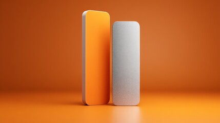 Technology and Product Mockups: The smooth, simple shapes are often used as a stand-in for smartphones, vertical screens, or abstract product designs in tech marketing.