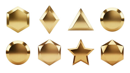 Collection of Metallic Icon set Shiny effect texture Luxury Icon Design PNG High End Metallic Color Item Check Mark Tech Icon, Geometric 