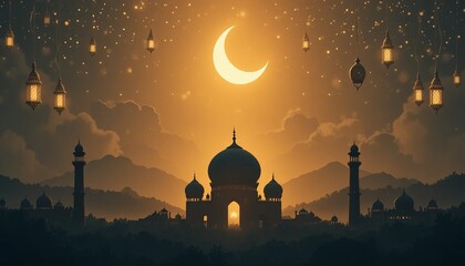 ramadan kareem style editable template background minimalist and islamic style eid mubarak iftar party