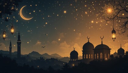 ramadan kareem style editable template background minimalist and islamic style eid mubarak iftar party