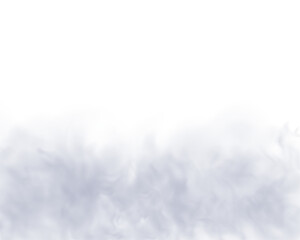 Dense white smoke clouds on a white background. Includes fog, mist, and atmospheric steam effects. High-resolution cutout smoky and smog PNG vector illustration. 