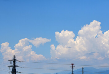 空に広がる白い雲