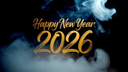 Happy New Year 2026 Wishes Design Festive Celebration Greeting