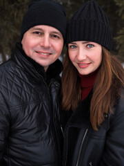 Joyful Couple Photo, Smiling Friends In Winter Wear, Couple And Friends Showing Happiness In Chilly Environment, Happy Pair And Their Friends Sharing Warm Smiles In Cozy Outdoor Setting