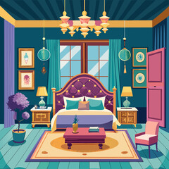 Luxury Bedroom Interior with Elegant Decor