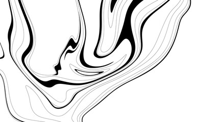 abstract contour topographic pattern with smooth relief lines. Minimalistic background design for projects. Illustration with wavy lines on a transparent background.