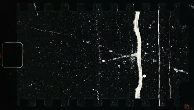 Vintage Film Grain Texture With Light Leaks and Scratches Dark Background Overlay Effect