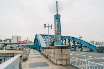 Komagata-Bashi Bridge in Tokyo, Japan - april 2 2025