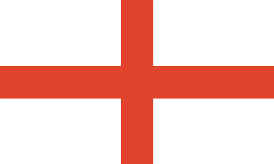 Obraz premium National England rectangular flag isolated.