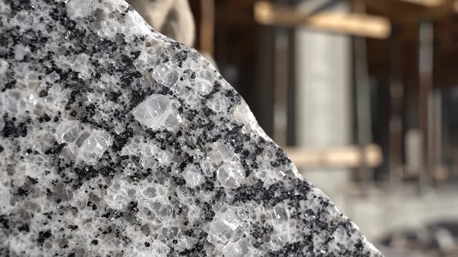 Closeup of granite rock texture