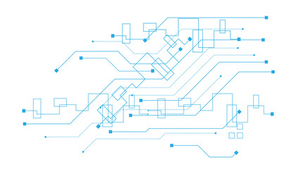 Obraz premium Vectors High-tech technology texture circuit board texture