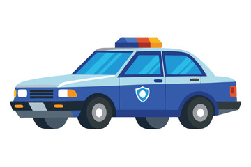 police car on white background (14) © Brojendra