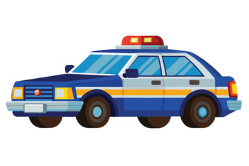 police car on white background (15) © Brojendra