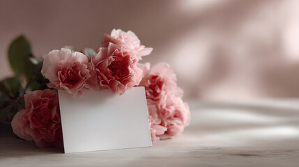 Colorful red roses happy valentine's day greeting on pink background