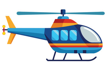 helicopter on white background