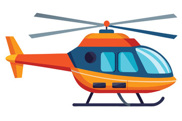 helicopter on white background