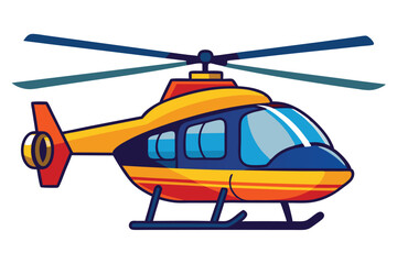Fototapeta premium helicopter on white background