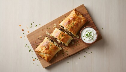 Autumn Vegetarian Frantoiana Soup Top-Down Flatlay