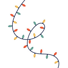 Holiday garland for decoration, holiday light