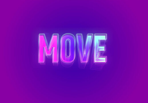 Futuristic Movement Text Effect
