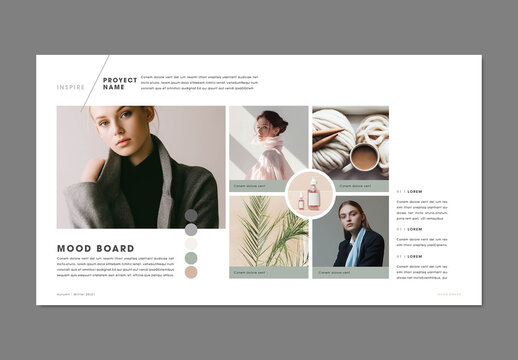 Minimal Line Style Mood Board
