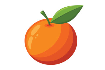 clementine on white background