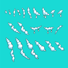 Ornamental foam for car wash background design decoration