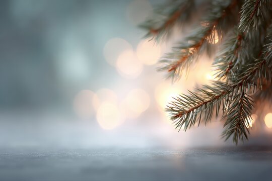 Holiday mindfulness background with calm glow