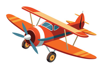 airplane on white background