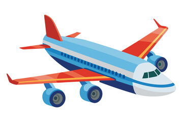 airplane on white background