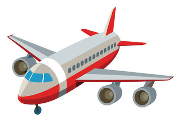 airplane on white background