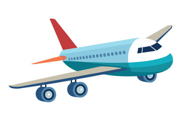 Fototapeta premium airplane on white background