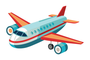 airplane on white background