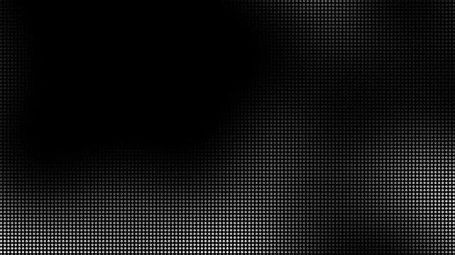 Abstract background animation wave pattern dots halftone gradient black and white