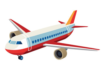 airplane on white background