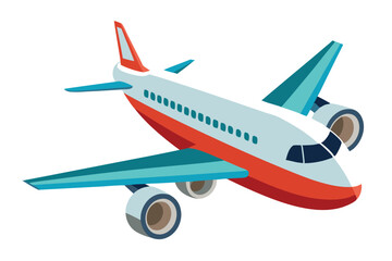 airplane on white background