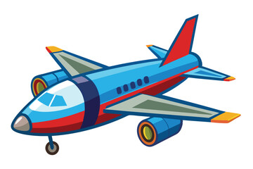 airplane on white background