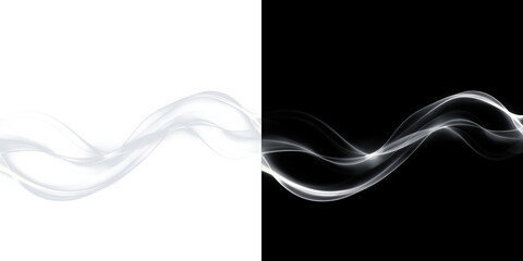 Elegant White Light Streams Abstract Background