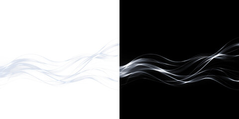 Futuristic White Light Wave Motion Effect