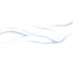 Soft Glowing White Energy Ribbons