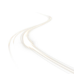 Abstract White Liquid Light Wave on Black Background