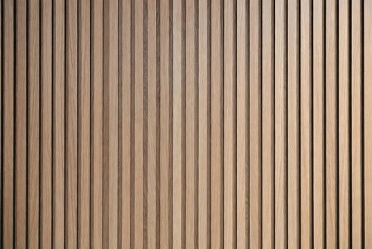 Natural light wood wall texture featuring uniform vertical slats creating a ribbed architectural pattern for interior design