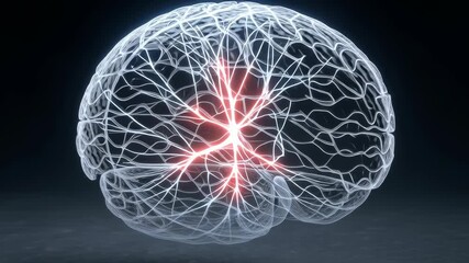 A glowing sphere composed of intricate light patterns resembling neural connections. - Powered by Adobe