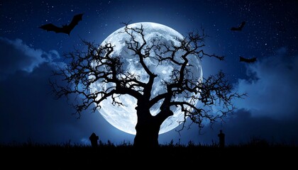 tense atmosphere on the peak of Halloween night and the falling leaves