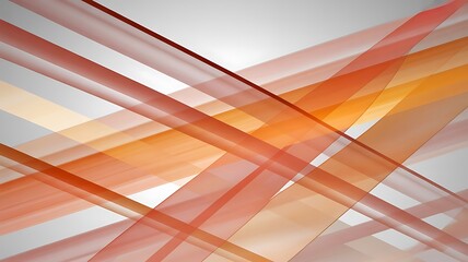 Abstract background of overlapping translucent orange and red ribbons